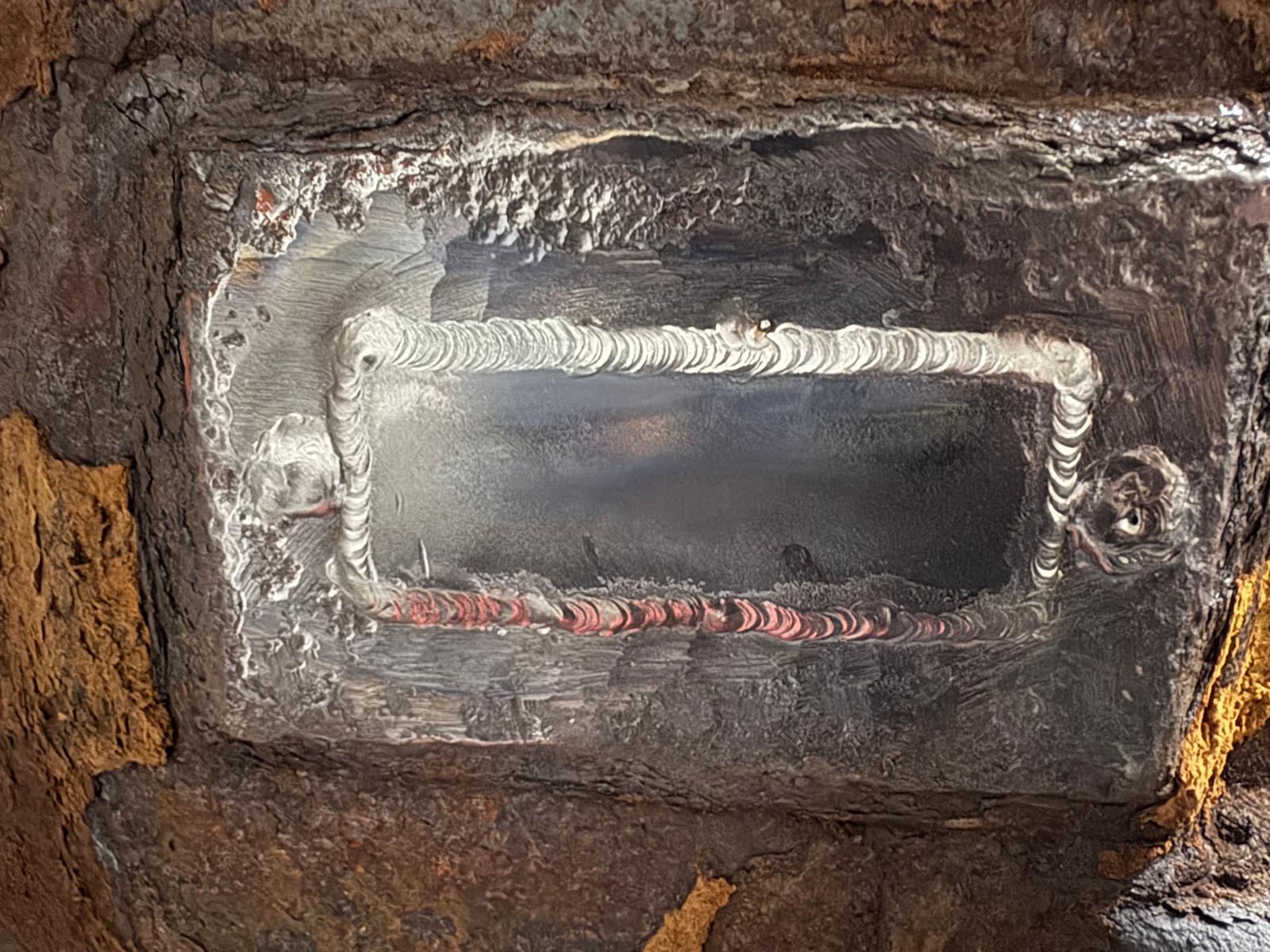 Herstelling boiler vat